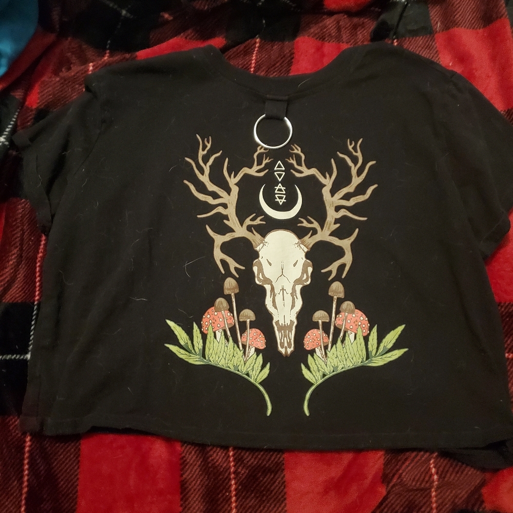 Black Hot Topic Deer Skull